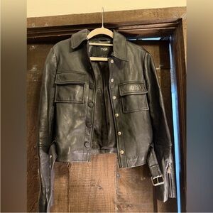 Maje Black Leather Jacket